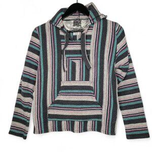 The Original Senor Lopez Boho Baja Pullover Hoodie Sweater Women's Weighted S